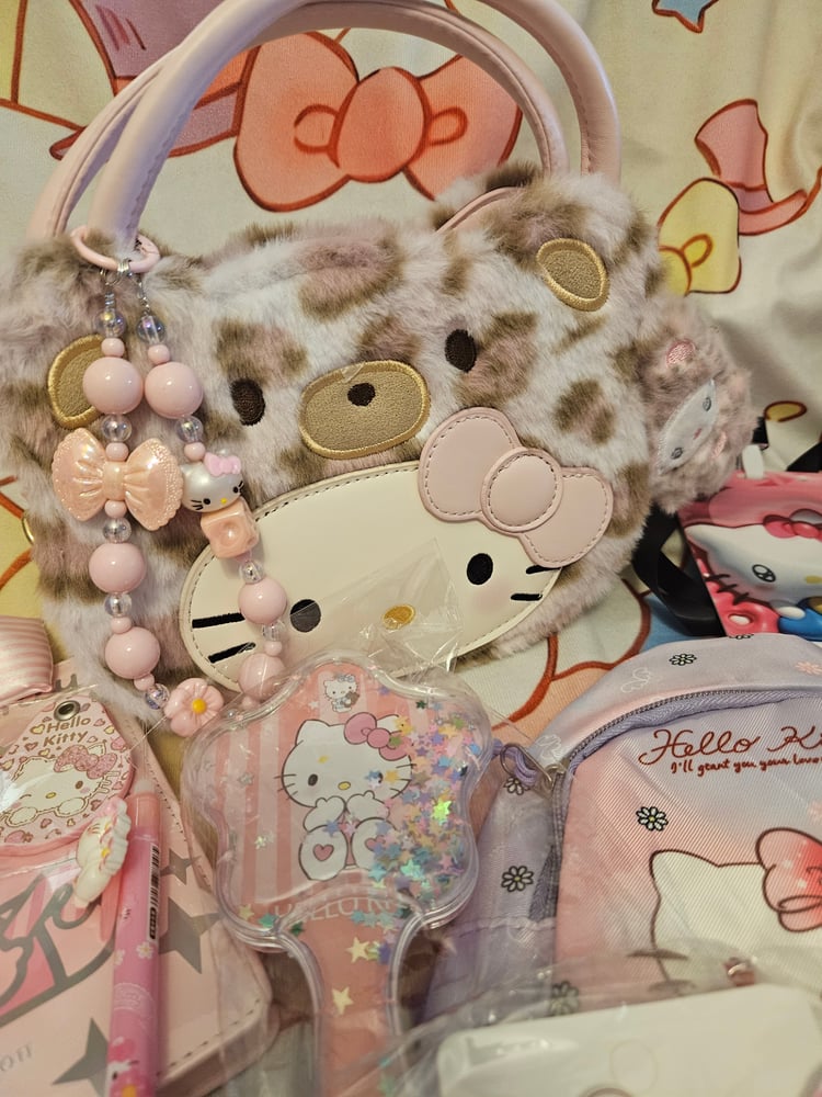 Image of Hello Kitty Pink Cheetah Bag Bundle 