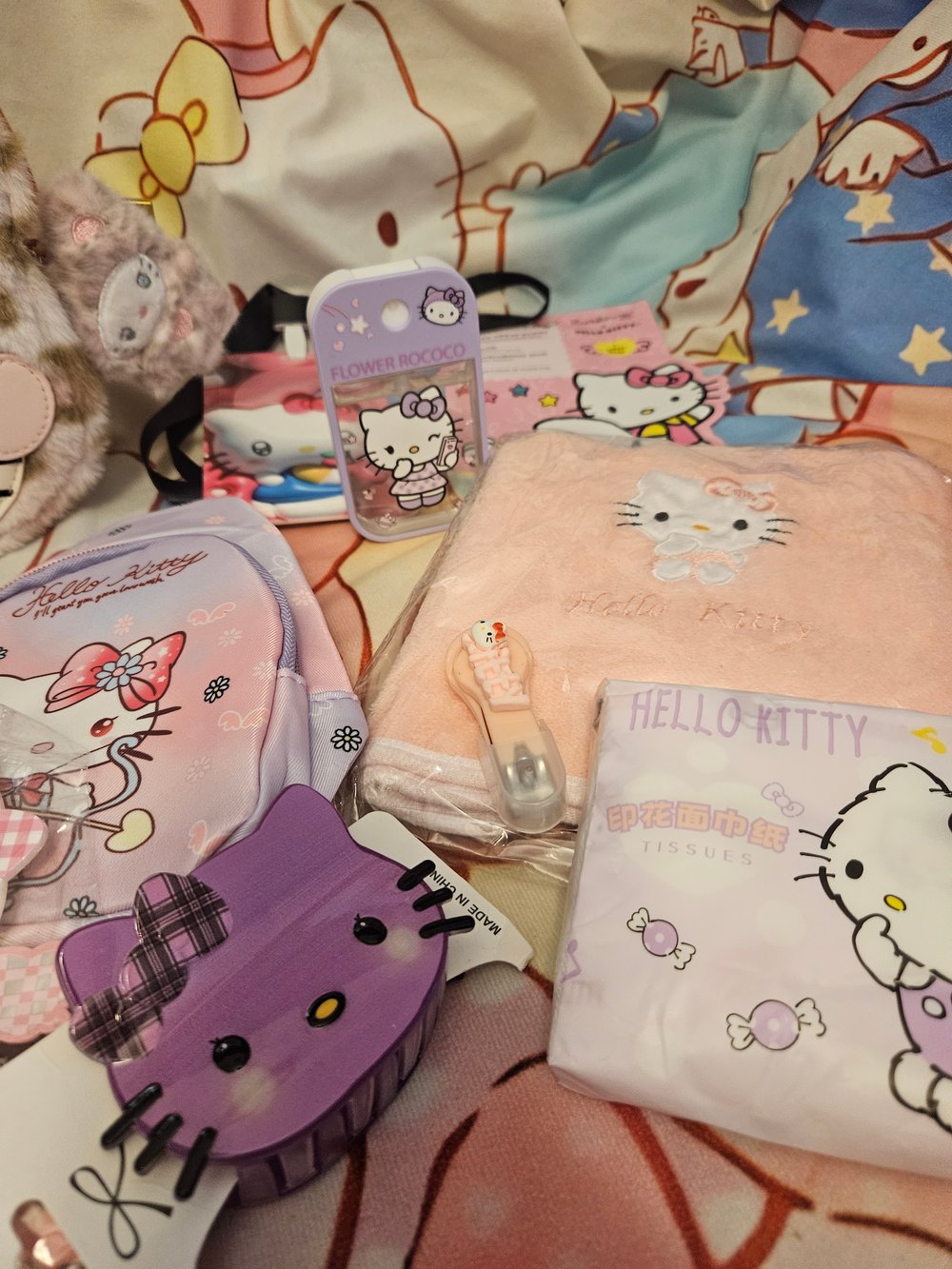 Image of Hello Kitty Pink Cheetah Bag Bundle 