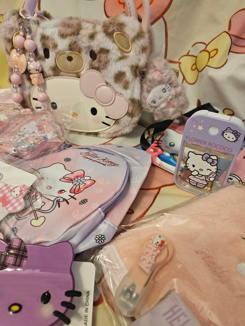Image of Hello Kitty Pink Cheetah Bag Bundle 
