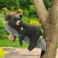 Image 5 of 👑The Armored Kingdom SnuggleTree Bear Cub Statue-Attach to Tree & Wall-Easy Wall Mount