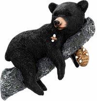 Image 2 of 👑The Armored Kingdom SnuggleTree Bear Cub Statue-Attach to Tree & Wall-Easy Wall Mount