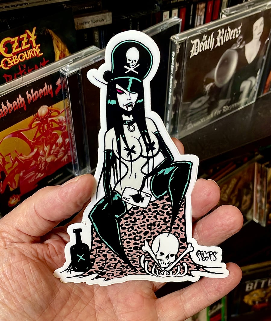 Image of NEW! Warm Leatherette  - STICKER  