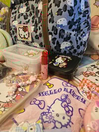 Image 2 of Hello Kitty Blue Cheetah Duffle Bag Bundle 