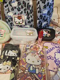 Image 3 of Hello Kitty Blue Cheetah Duffle Bag Bundle 