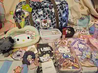Image 4 of Hello Kitty Blue Cheetah Duffle Bag Bundle 