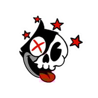 Image 7 of Roadkill Max (Red) Kiss-Cut Vinyl Sticker