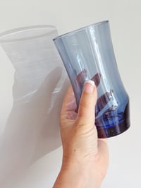 Image 4 of 1970s Libbey Apollo Blue tumbler glasses (8)