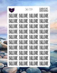 Image 10 of Bill Due Font T-T23