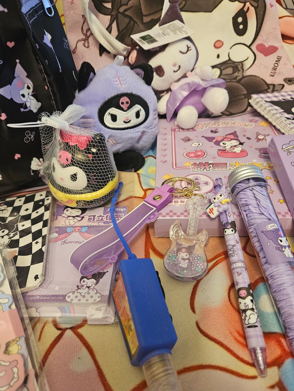 Image of Kuromi Large Travel Duffle Bag Bundle 