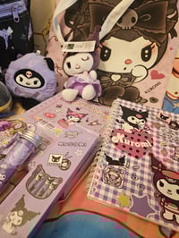 Image 4 of Kuromi Large Travel Duffle Bag Bundle 