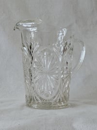 Image 1 of Anchor Hocking Vintage Glass Pitcher