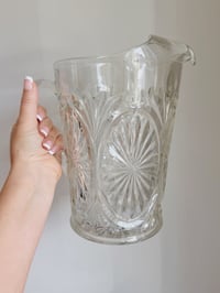 Image 3 of Anchor Hocking Vintage Glass Pitcher
