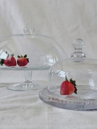 Image 4 of Vintage Mikasa Diamond Fire cheese dome