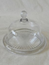 Image 3 of Vintage Mikasa Diamond Fire cheese dome