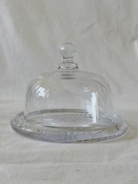 Image 1 of Vintage Mikasa Diamond Fire cheese dome