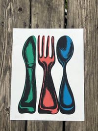 Silverware Screenprint 