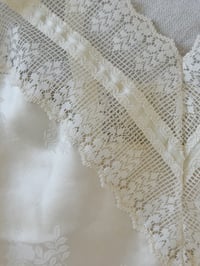 Image 4 of Josephine Vintage Satin & Lace Camisole (small)