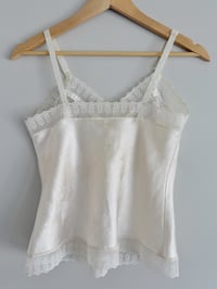Image 3 of Josephine Vintage Satin & Lace Camisole (small)