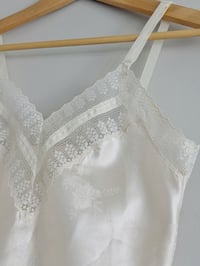 Image 5 of Josephine Vintage Satin & Lace Camisole (small)