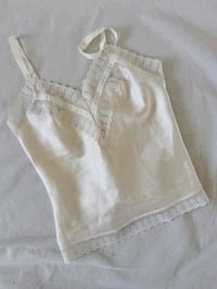 Image 1 of Josephine Vintage Satin & Lace Camisole (small)