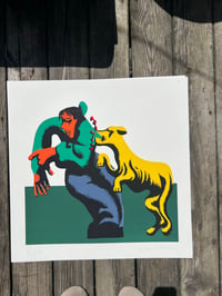 Dog bite Screenprint 