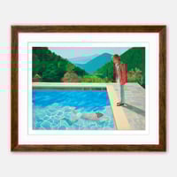 Image 2 of David Hockney - Portrait of an Artist, Pool with Two Figures, Giclee Print on Canvas or Paper       