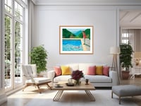 Image 5 of David Hockney - Portrait of an Artist, Pool with Two Figures, Giclee Print on Canvas or Paper       