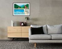 Image 4 of David Hockney - Portrait of an Artist, Pool with Two Figures, Giclee Print on Canvas or Paper       