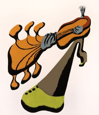 Guitar Stepper Screenprint - compromised 