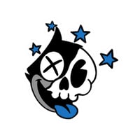 Image 4 of Roadkill Max (Blue) Kiss-Cut Vinyl Sticker