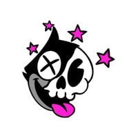 Image 7 of Roadkill Max (Pink) Kiss-Cut Vinyl Sticker