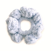 Dusty Blue Velvet Scrunchie
