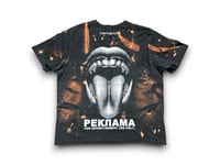 Image 2 of Carhartt Sade Adu Lauren Hill black samurai Upcycled Reworked Screen Print bleached black T Shirt 