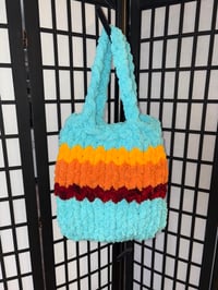 teal sunset tote