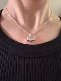Image 1 of Sterling Silver Wine Barrel Charm Pendant