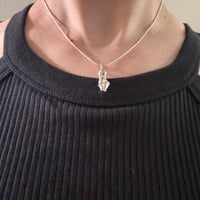 Image 1 of Sterling Silver Italian Figa Hand Charm Pendant