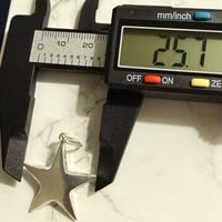 Image 2 of Sterling Silver Star Charm Pendant — Available in Two Sizes