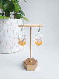 Image 1 of Peaches & Cream Marble Chevrons 