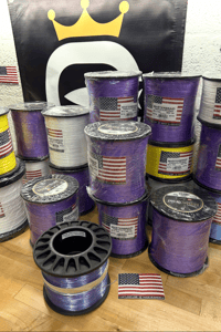 Image 1 of Cortland Master Braid (White/Blue/Yellow/Purple)