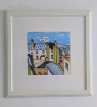 Image 1 of Cadre + Illustration "Toit de Paris 02"