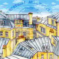 Image 2 of Cadre + Illustration "Toit de Paris 03"