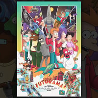 Image 3 of Futurama - 24x36 Screenprint AP Reg/Foil Var