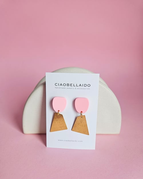 Image of Pendientes GIULIA - Rosa chicle