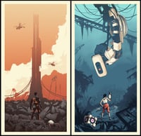 Image 1 of Half Life/Portal 12x24" Giclee Prints