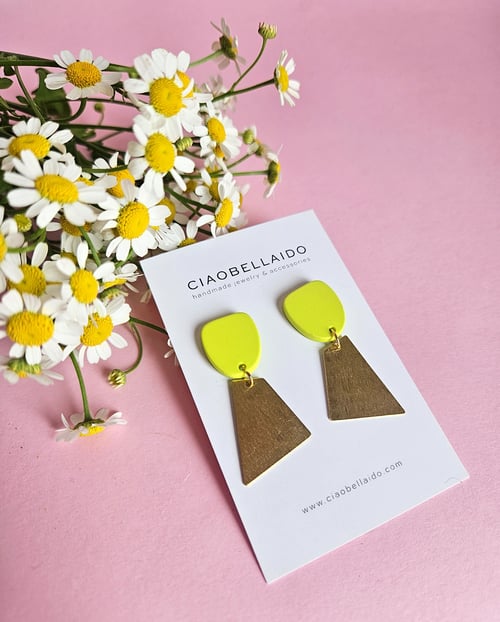 Image of Pendientes GIULIA - Verde manzana