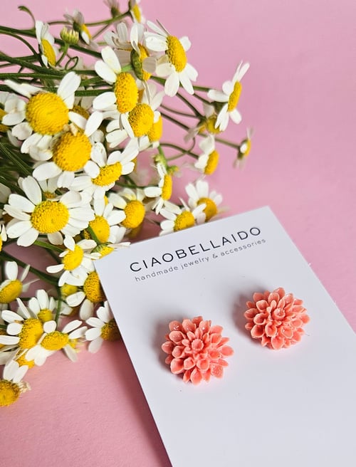 Image of Pendientes DAHLIA - Salmón