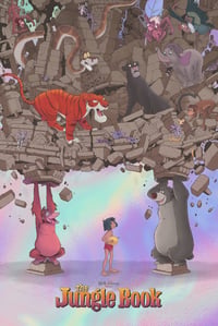 Image 3 of The Jungle Book (1967) 24x36" Giclee Reg and Foil Var
