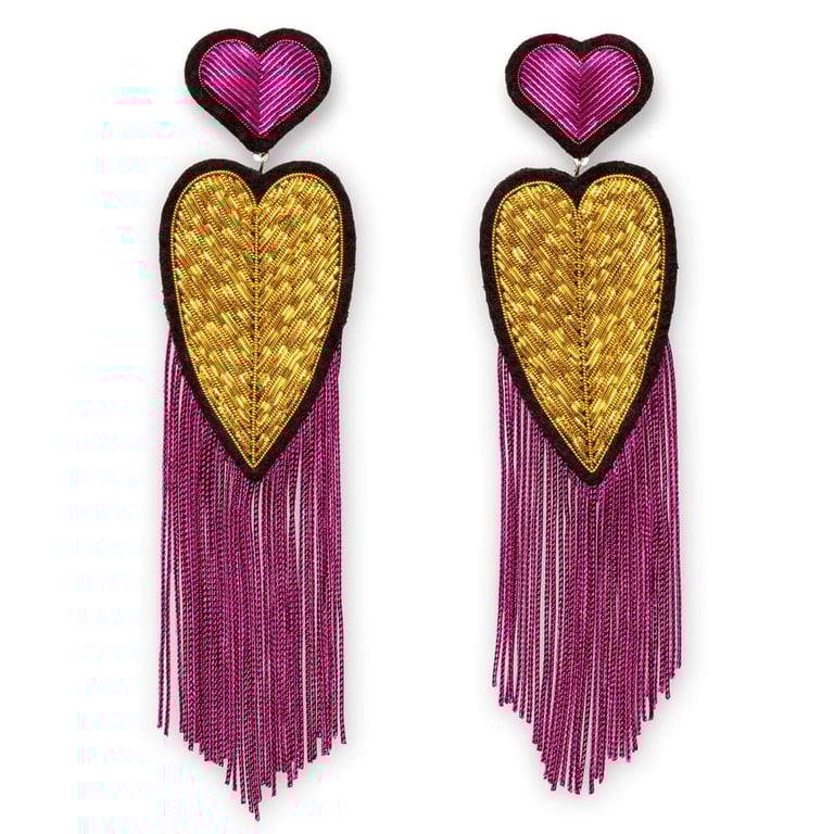 PAIRE DE BOUCLES D'OREILLES LOVE AFFAIR