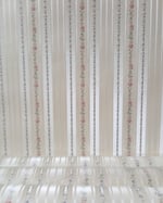 1980s Vintage Striped Wallpaper Rolls - Ditsy Floral Stripes Flowers Rose 90s - (Set of 2 & 3 Rolls) thumbnail 1