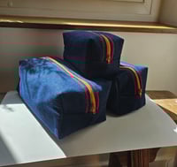 Image 1 of Toiletries bag / pouch or sewing kit, make-up bag, made from Oeko-Tex Jean certified fabric, 3 sizes